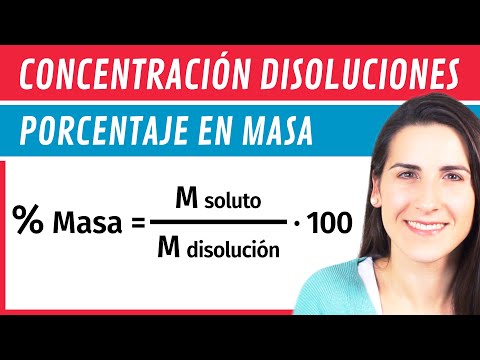 Concentración Porcentaje en MASA ⚗️ Disoluciones