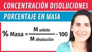 Concentración Porcentaje en MASA ⚗️ Disoluciones