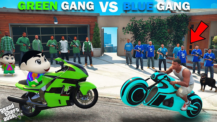 Shinchan Green Gang VS Franklin Blue Gang Special Bike Challenge In GTA 5!