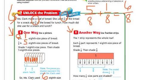 Go Math 7.3 Add Fractions Using Models
