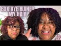 IMPULSIVELY DYING MY BLEACHED HAIR BACK TO BLACK WITH BOX DYE.. *I ruined my hair* / LIFE UPDATE