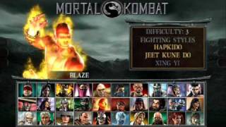 Mortal Kombat Deception (MK Unchained) - Character Select