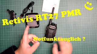 PMR446   Retevis RT27 deutsch   Jedermannfunk für Freizeit, Notfunk und Hobby