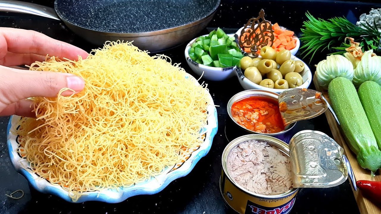 حضريها واستمتعي بها😋عندك شعرية السفة تعالو نحضر وجبة متكاملة للغذاء او العشاء لذيذة ساهلة وسريعة