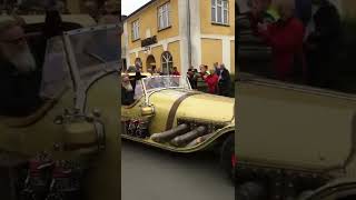 Il Tempo Gigante bilen fra filmen Bjergkøbing Grand Prix - ny film fra VeteranbilMadammerne på vej
