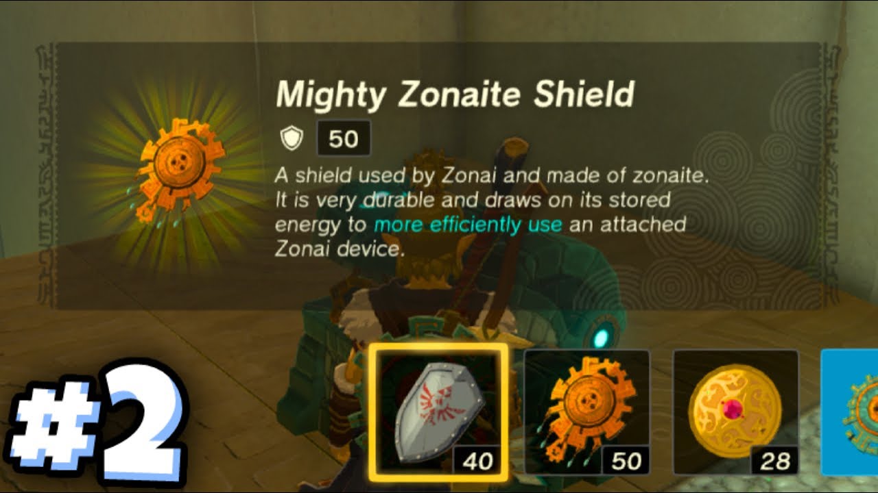 How to get a Mighty Zonaite Shield | Gemimik Shrine | Zelda Tears of