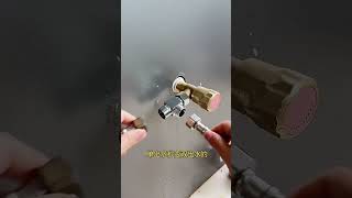 No need to remove the angle valve, just install a three-way manifold to turn it into