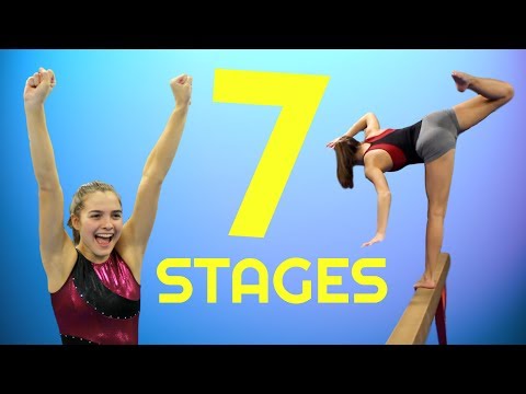 ⁣The 7 Stages of Gymnastics Practice