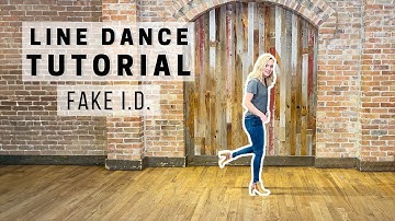 Fake ID **CORRECT** LINE DANCE TUTORIAL
