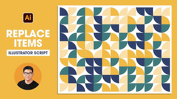 Hoe u een script gebruikt om items in Illustrator te vervangen | Maak decoratieve patronen met sl...