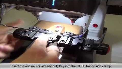 How to cut  HU66 internal track keys on the Silca Matrix Pro