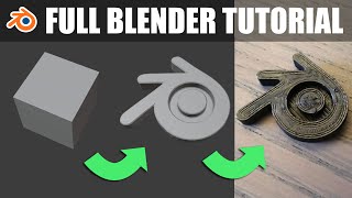 Full Blender Tutorial - for 3D Modeling and 3D Printing