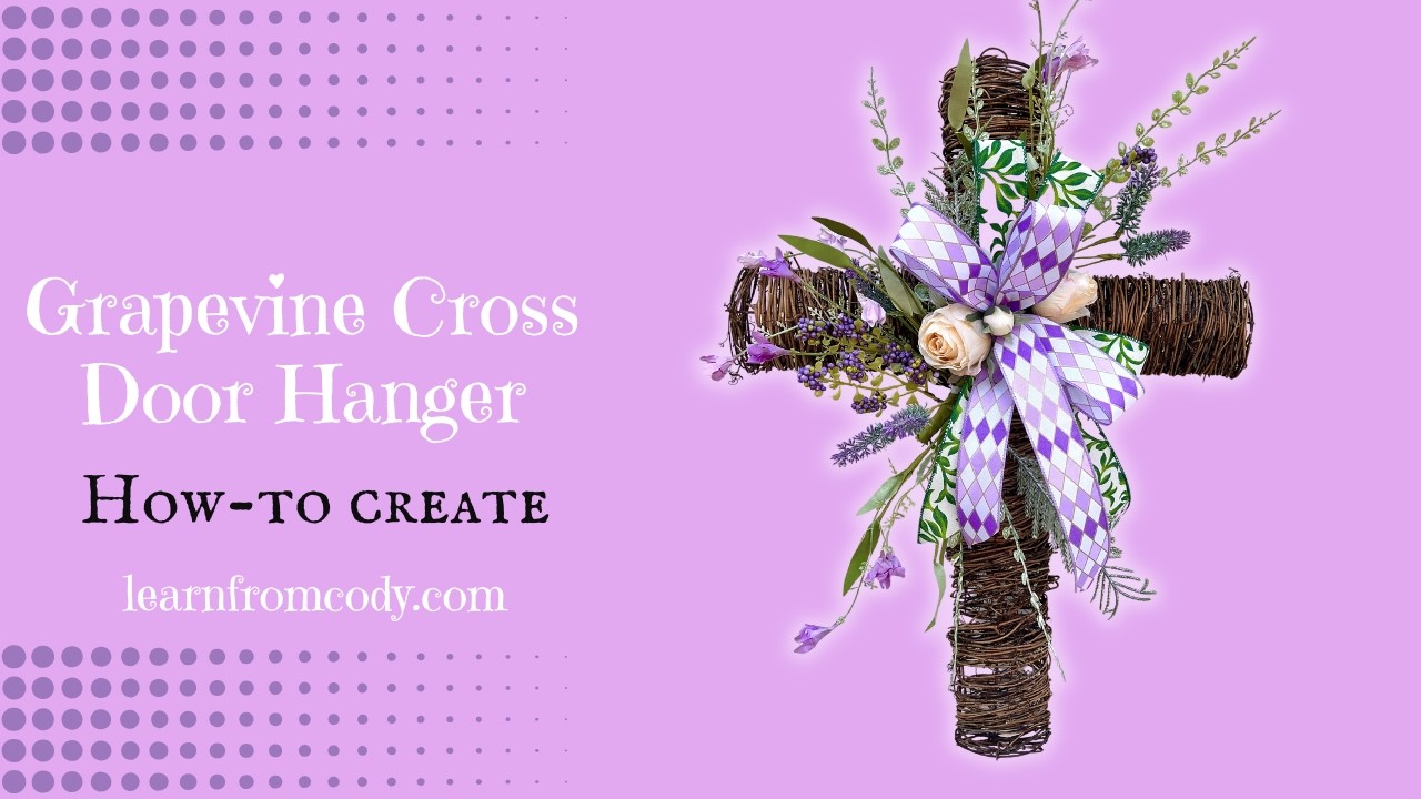 How to create a Grapevine Cross Door Hanger.