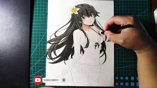 Yukinoshita Yukino - Oregairu Time Lapse Drawing
