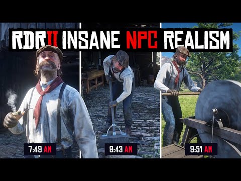 : The LIVES of NPCs in RDR2 - INSANE REALISM! (Part 1)