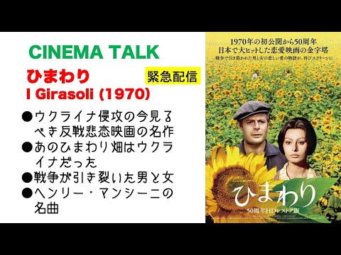 ウクライナ侵攻の今見るべき映画「ひまわり」は反戦悲恋映画の名作 I Girasoli/Sunflower (1970) 【CINEMA TALK】