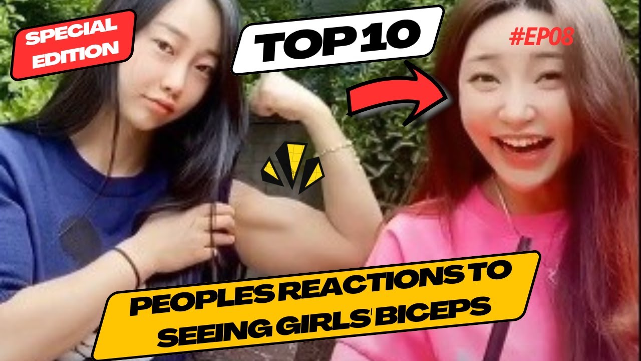 10 ЛЮДЕЙ, которые РЕАГИРУЮТ, когда видят ДЕВУШКИ-БИЦЕПСЫ --- ЧАСТЬ 2 --- #ep08