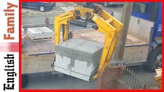Wickes crane truck operator hits wall attempts to hide damage when no one is looking