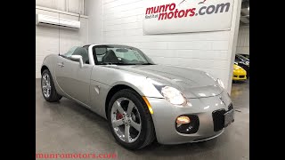 2007 Pontiac Solstice SOLD SOLD SOLD  GXP Turbo 260 HP Chrome Leather Munro Motors