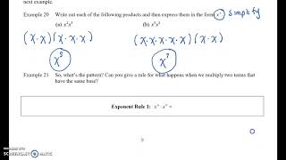Multiplying Polynomials (Exponents as Repeated Multiplicatio