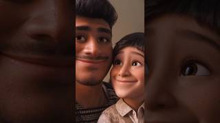 We asked AI to turn us into Pixar Characters! 😭✨ #shorts