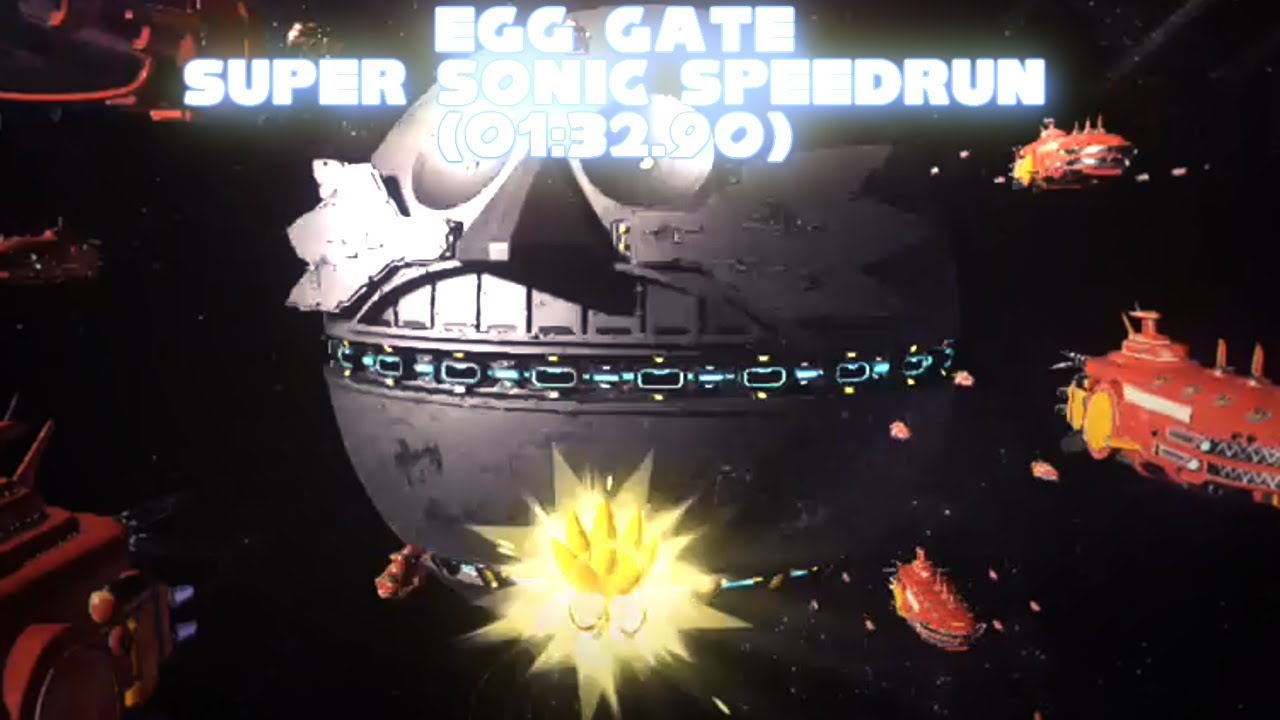 SONIC FORCES - Egg Gate (Super Sonic) Speedrun (01:32.90) - YouTube