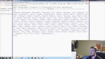 Stop Words   Natural Language Processing With Python and NLTK p 2