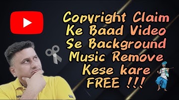 How to Remove Background Music from YouTube Video After Getting Copyright Claim | Free |TECHNO DISHU
