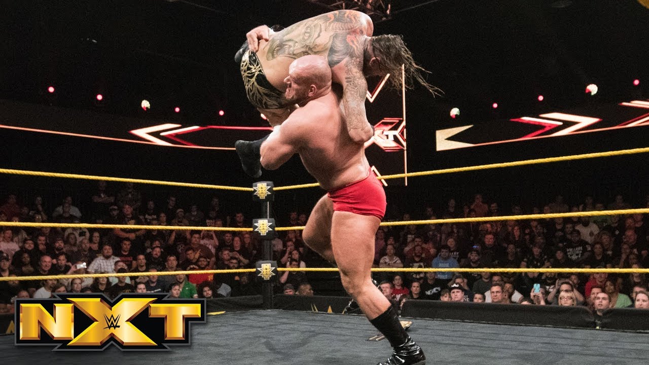 Lars Sullivan obliterates Aleister Black with the Freak Accident: WWE NXT, June 13, 2018