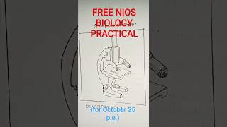 Free Biology Practical PDF (for Nios oct.25 P.E.) #nios #niospracticalfile #mvs