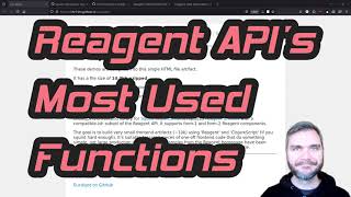 Reagent APIs most used functions