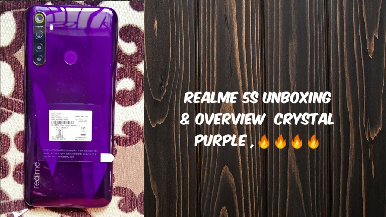 realme 5s Crystal Purple 💜💜 Unboxing & Overview 🔥🔥🔥🔥
