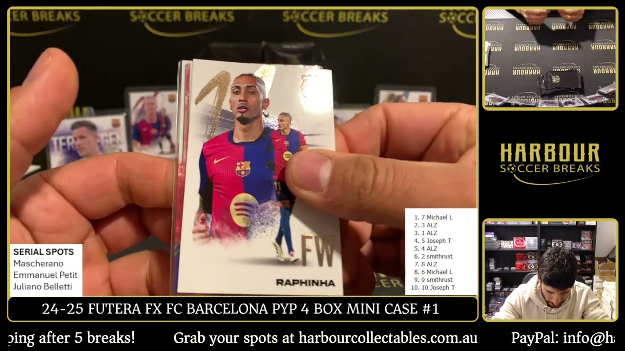 Break #1 - 24/25 Futera FX FC Barcelona PYP 4 Box Mini Case - YouTube