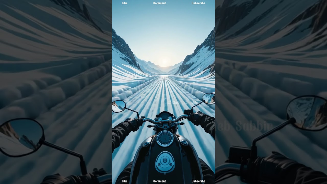 রয়েল এনফিল্ড নিয়ে বরফের রাস্তায় 😱 Surreal Motorcycle Journey 