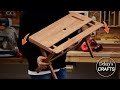 Super Easy Folding Table for tiny space / woodworking &amp; woodcrafts