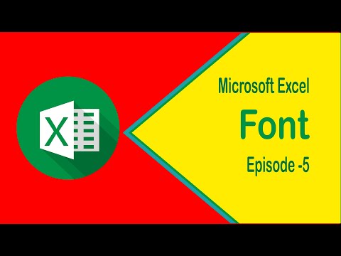 Font | Microsoft Excel Tutorial | #Bangla_Tutorial | #Mahfuj_ELias | এক্...