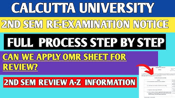 CALCUTTA UNIVERSITY REVIEW PROCESS | cu review form fill up | can we apply mcq paper for review