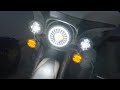 Install  mictuning j1 7 motorcycle led headlight with w 45 fog lights