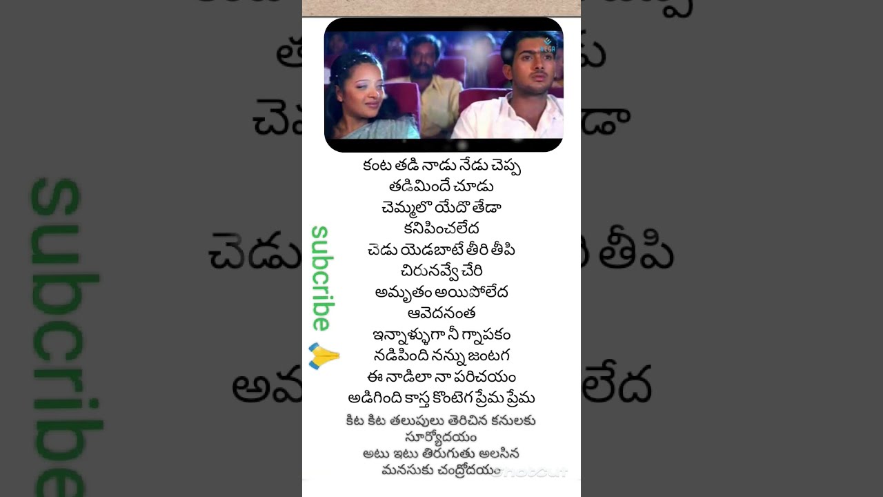 Kita Kita Thalupulu Song Lyrics Manasantha Nuvve Movie  Rima Sen  Uday Kiran  K S Chithra