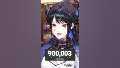 Nerissa hitting 900k subs🤩🎉 #vtuber #hololive #nerissaravencroft #envtuber #ytshorts #vtuberclips