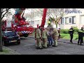 Oppas en 2 kinderen door brandweer gered van balkon - Schaperlaan Schiedam