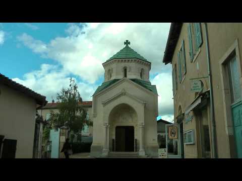FRANCE St. Jean-Marie Vianney basilica at Ars-sur-Formans (HD-video).mp4