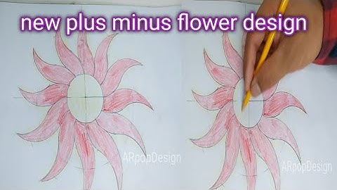 new pop plus minus flower design by ARpopDesign