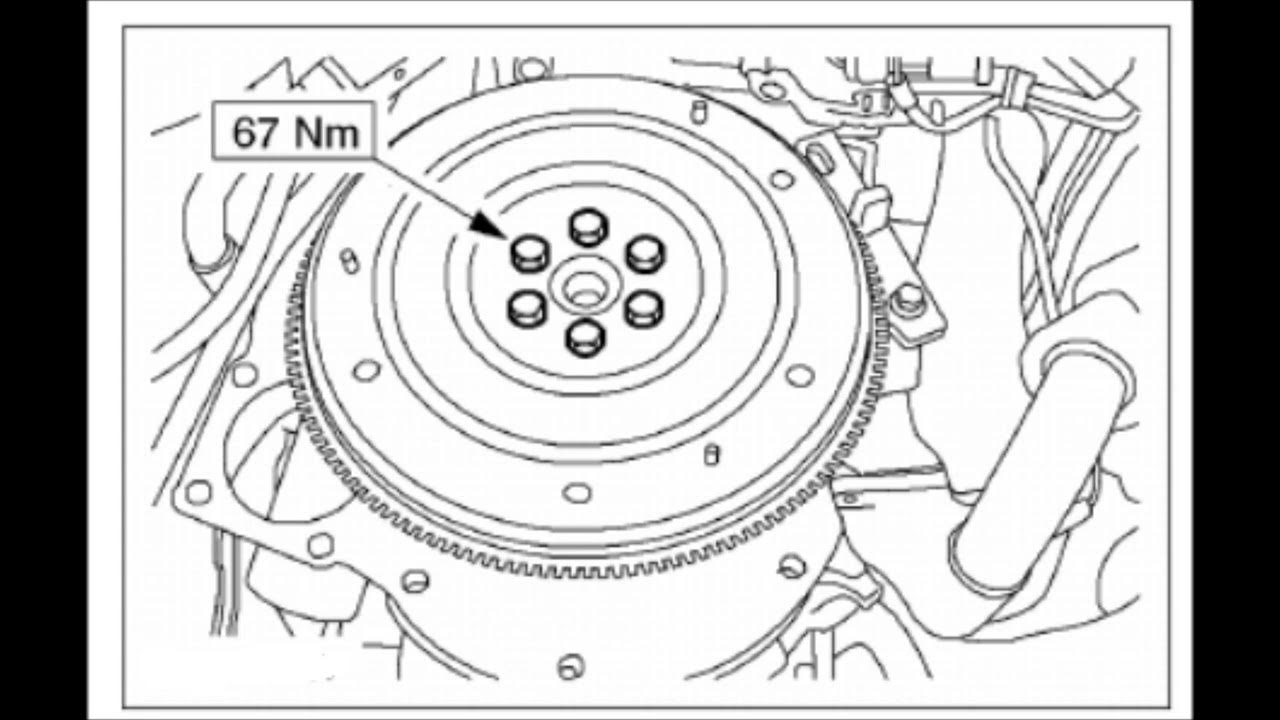 Diagrama de Torque de volante cremallera del Motor Zetec o Rocam 1.6