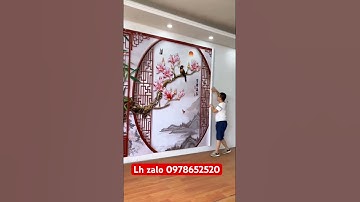 Tranh dán tường 3D những mẫu đẹp thịnh hành cực hot