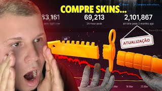 CS2 ATUALIZOU e COMPREI DIVERSAS SKINS de FACA no CS 2 (a queda do mercado steam)
