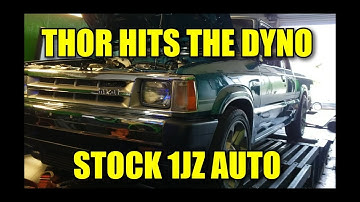 1JZ MAZDA B2200 THOR HITS THE DYNO ON STOCK ECU