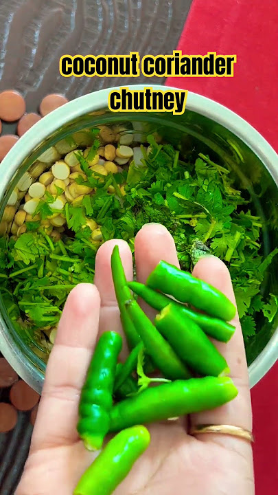 Coconut coriander chutney #tastyrecipes #breakfast #dosa #5minrecipe #cooking #earlymornings