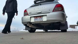 2002 wrx turbo back exhaust sound