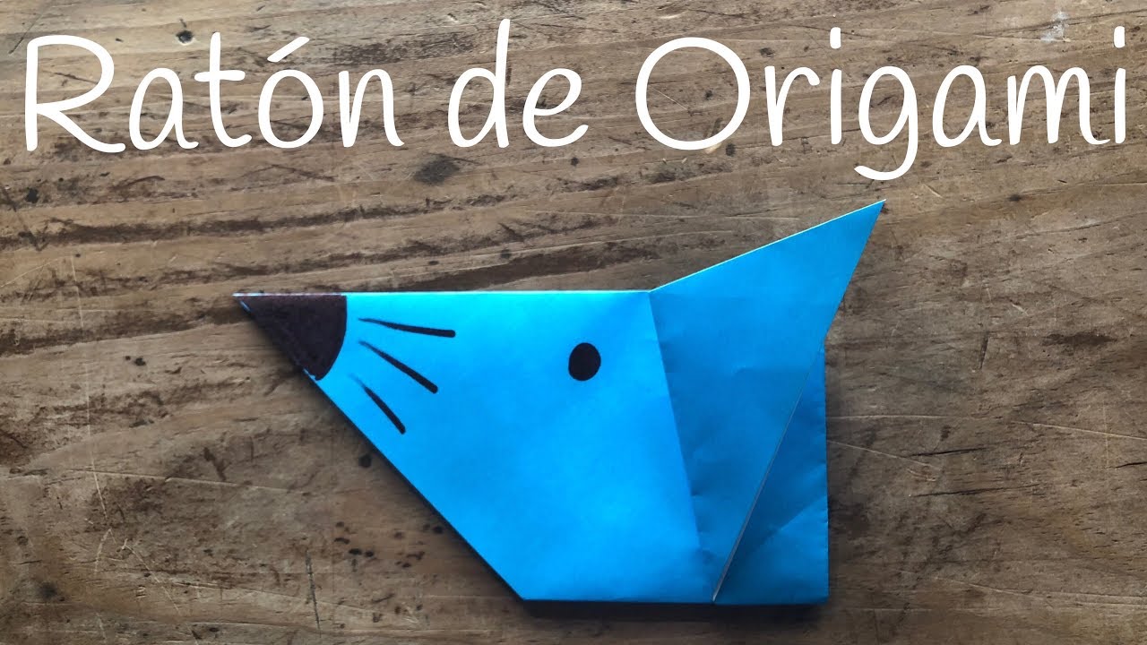RATÓN de papel ORIGAMI fácil para NIÑOS YouTube